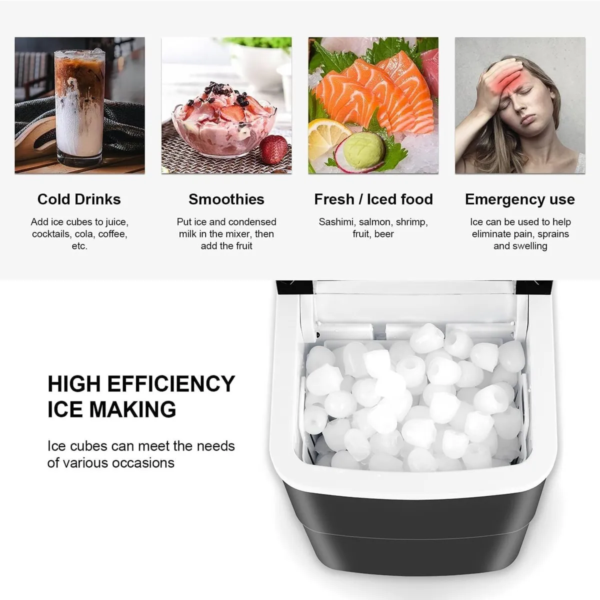 Ice Maker Machine Countertop Fast Ice Maker - Image 2