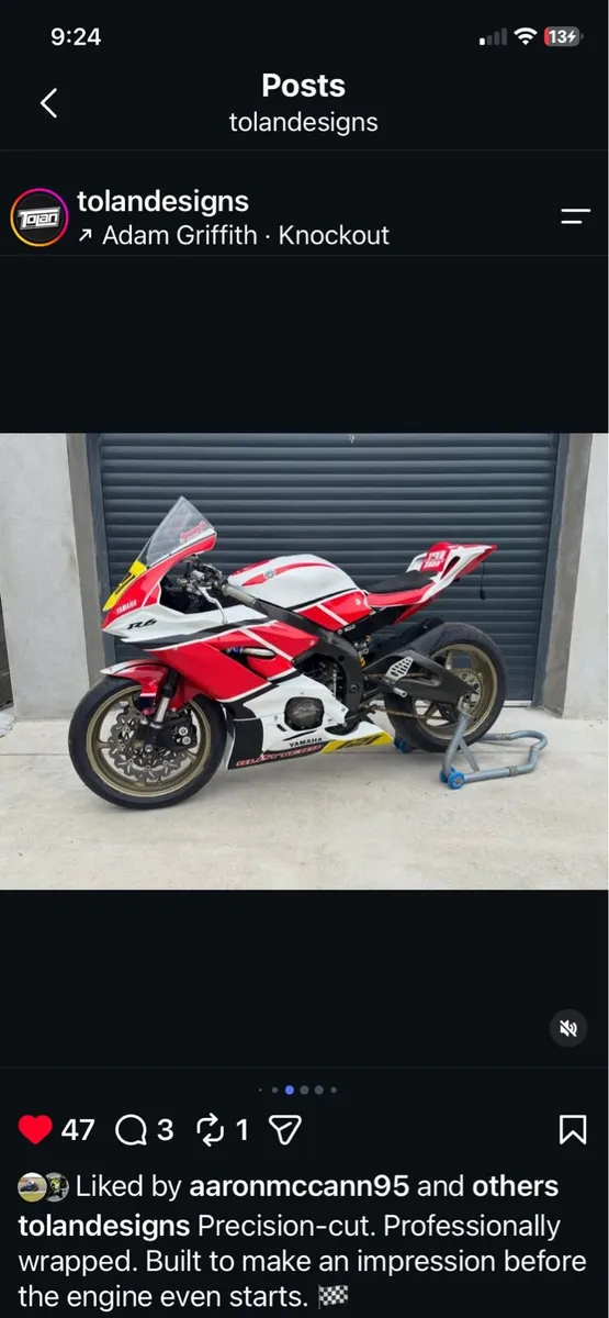 Yamaha r6 racebike track bike - Image 2