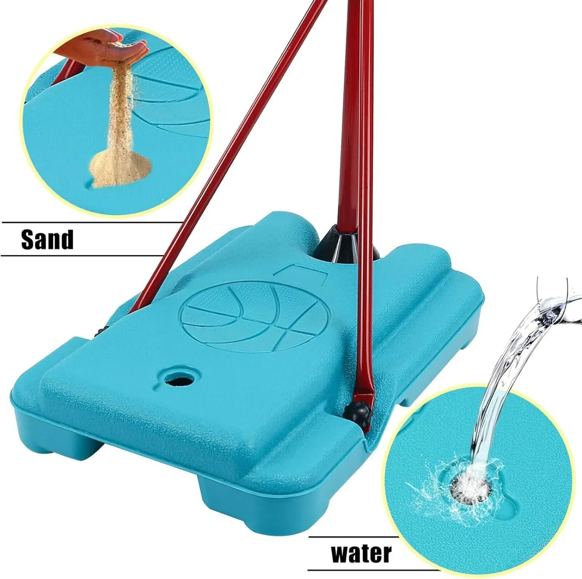 Basketball Stand 190cm Adjustable Kids Set - Image 4