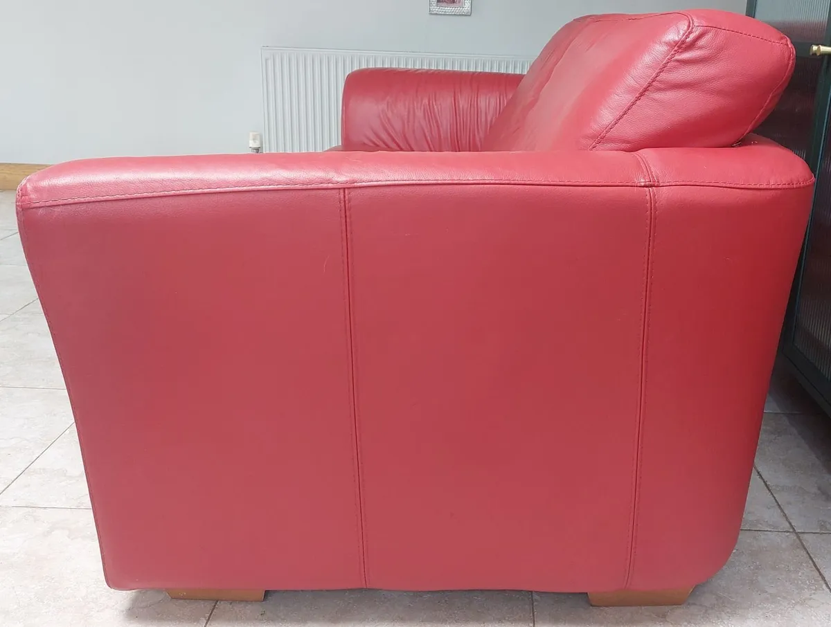 3+3 Red Sofa / Couch - Image 3