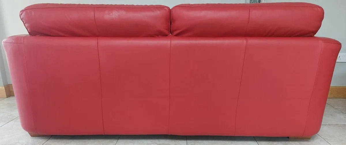 3+3 Red Sofa / Couch - Image 4