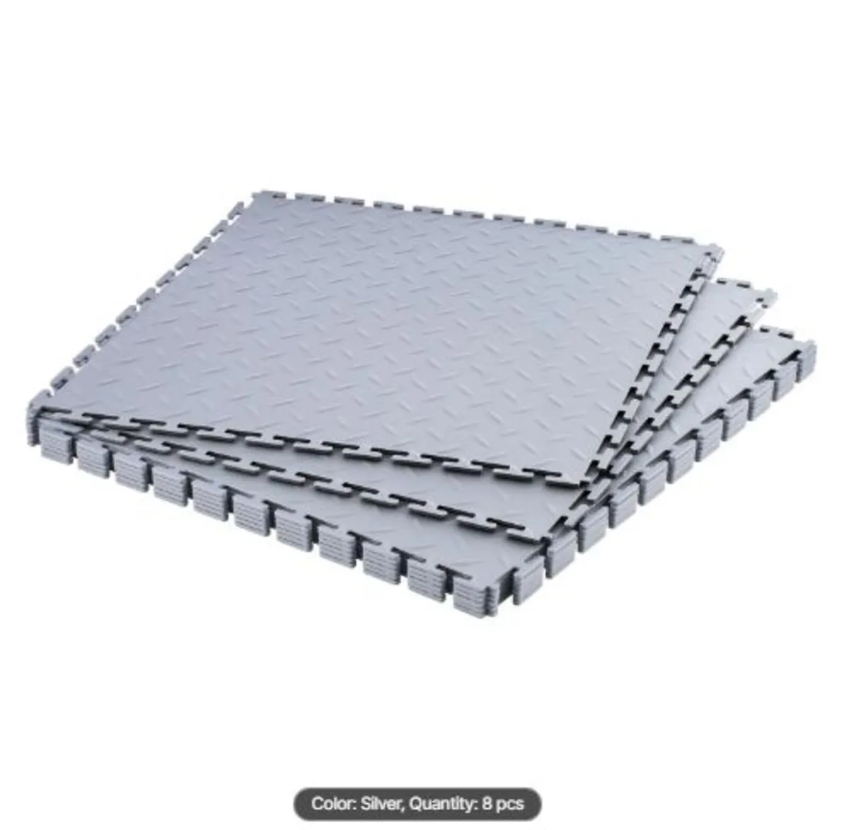Garage Floor Tiles Interlocking,8 Pack 513x513x5 - Image 2