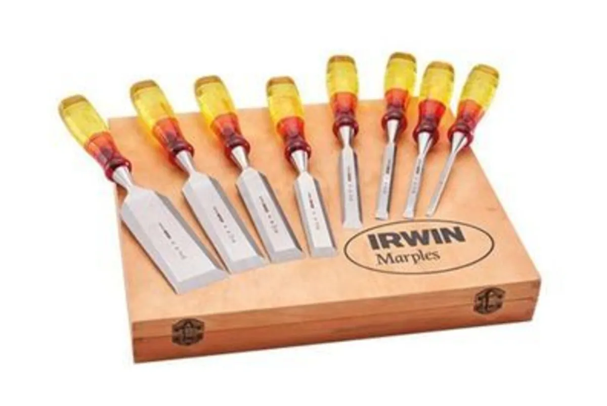 Irwin Marples M373 Bevel Edge Chisel Set 8pcs - Image 1