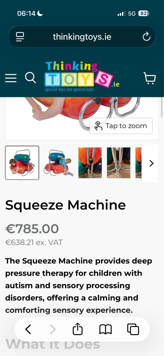 Thinking Toys Sensory Squeeze Machine - Image 1