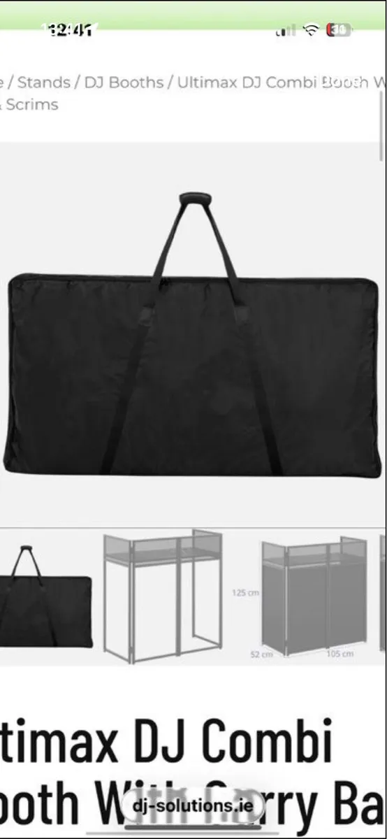 Ultimax pro DJ booth with shelves& lighting poles - Image 4