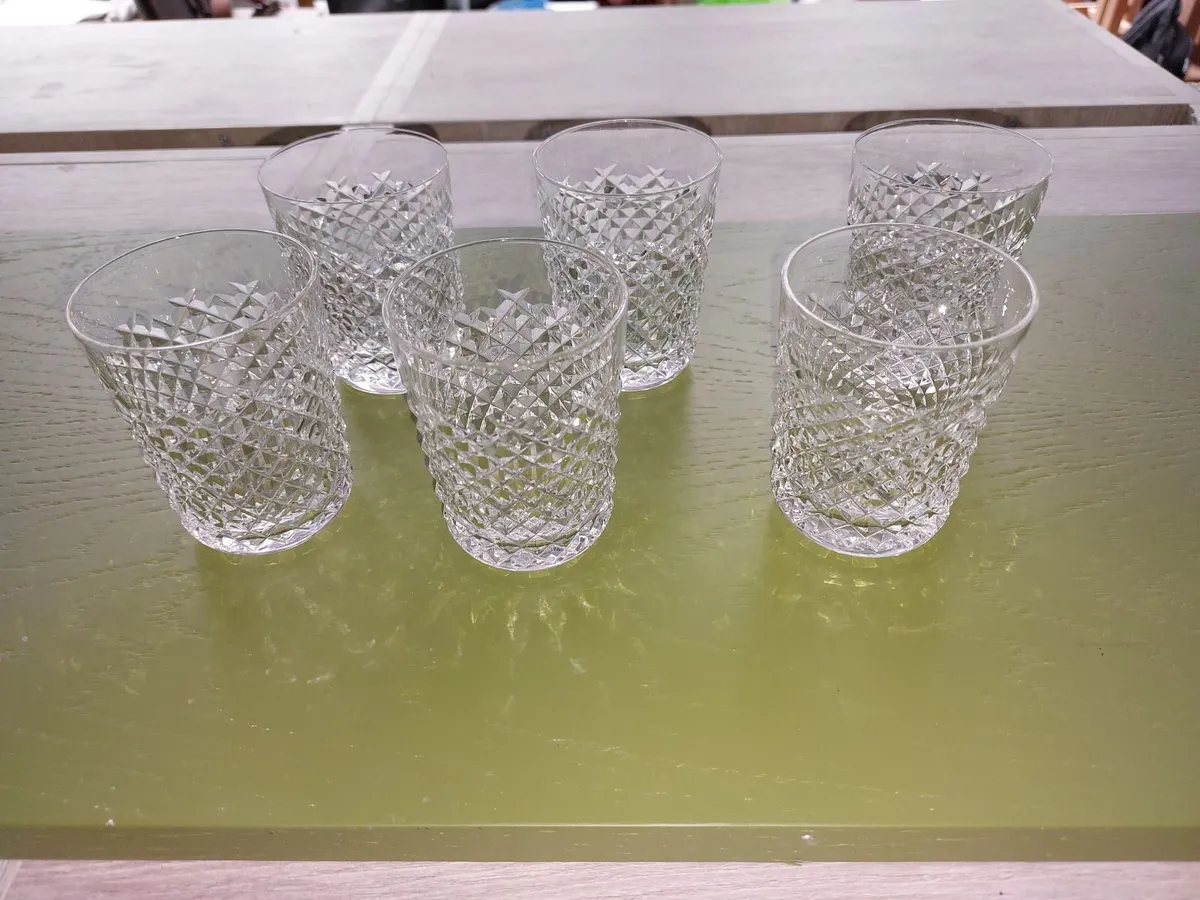 crystal glass tumblers - Image 1