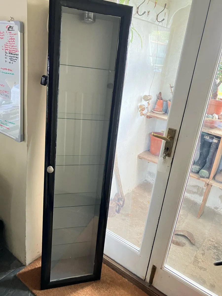 Glass display wall cupboard - Image 1