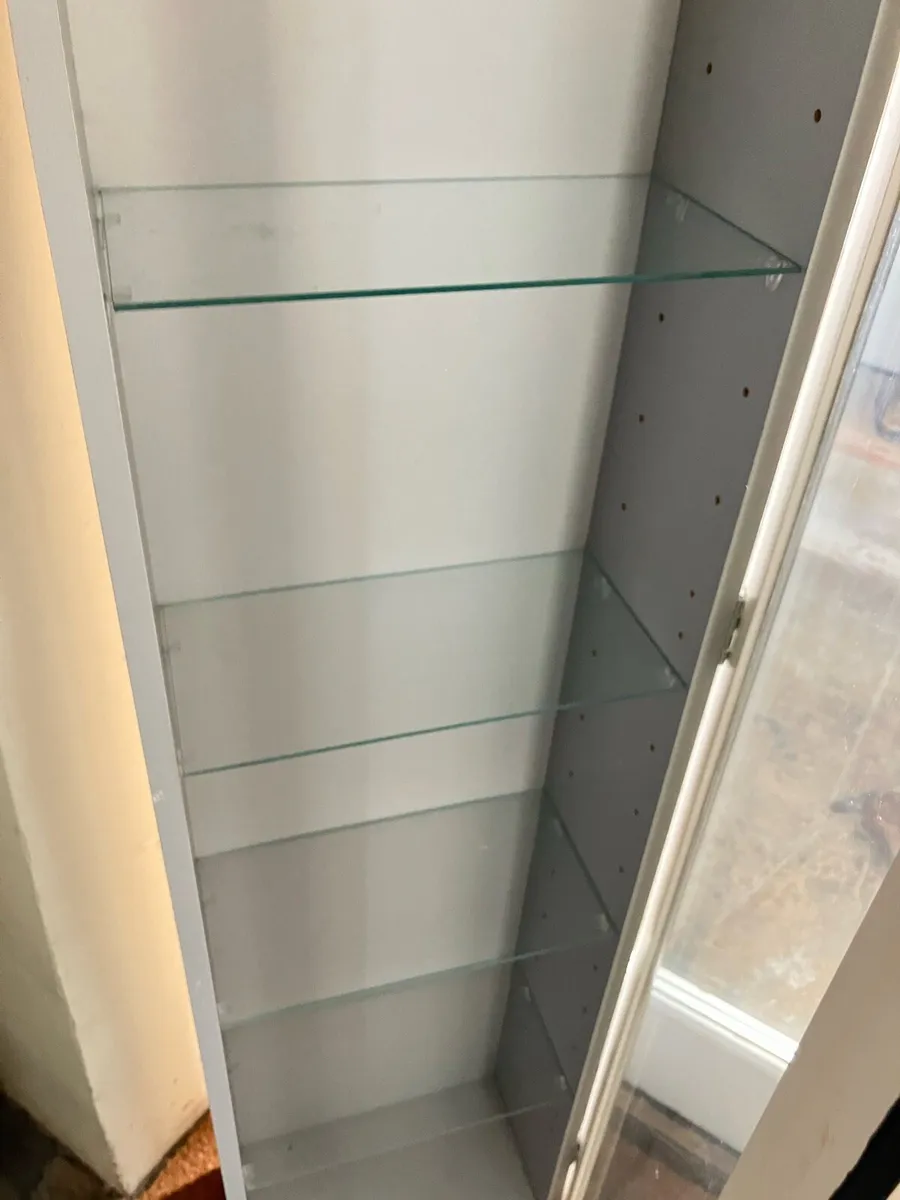 Glass display wall cupboard - Image 2