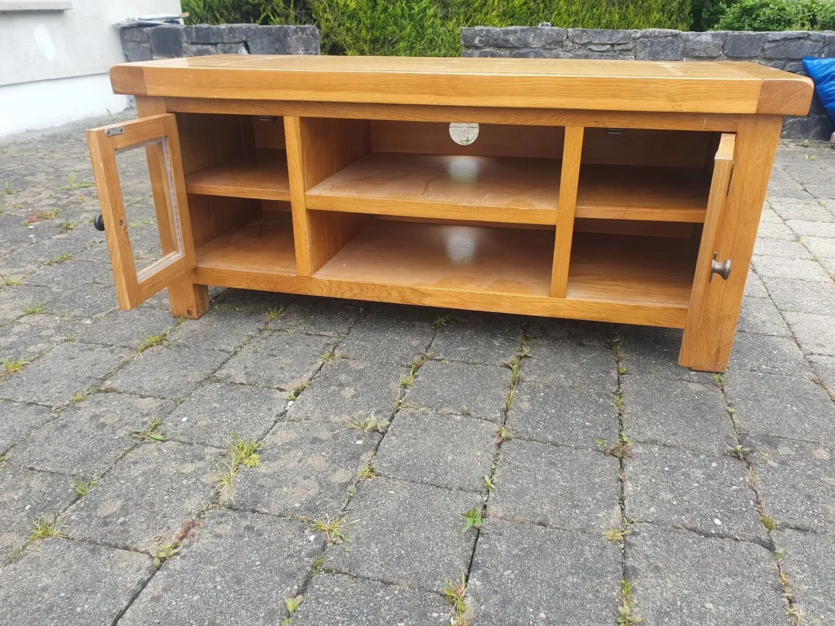 Solid Oak TV Cabinet - Image 3