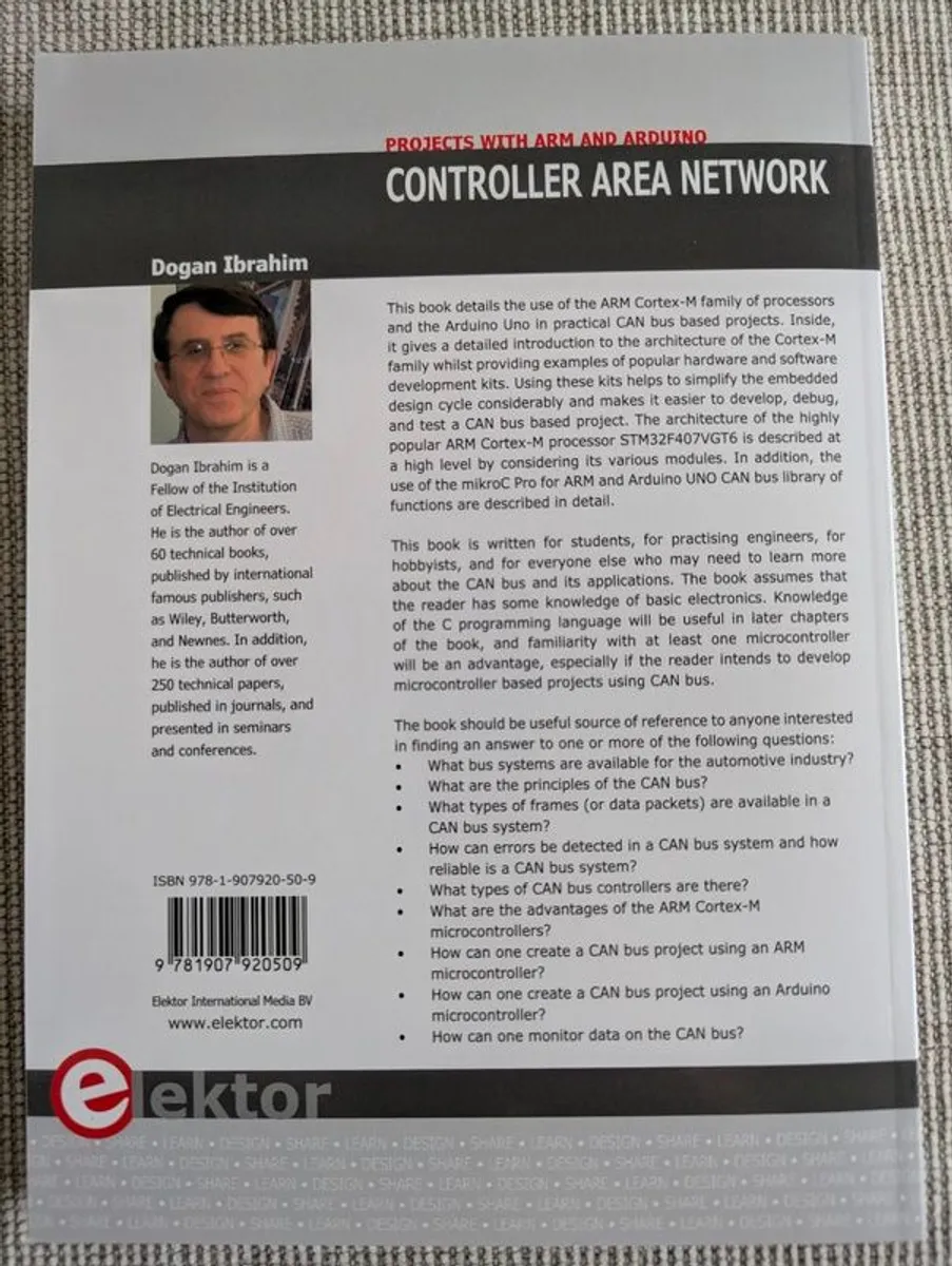 Projects with ARM and Arduino: Controller Area Network - Dogan Ibrahim (2016) - Image 2