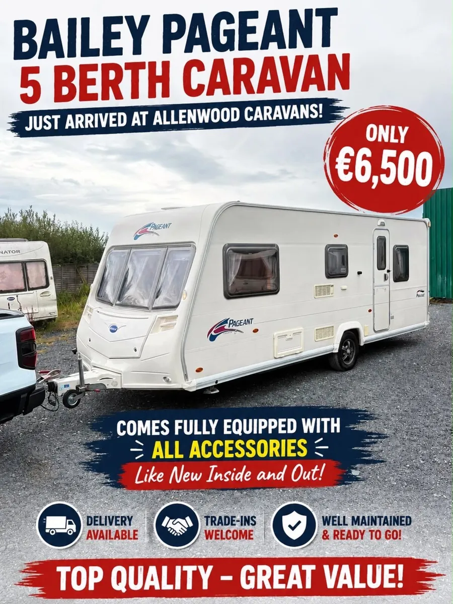 2009 Bailey Pageant 5/6 Berth Caravan - Image 1