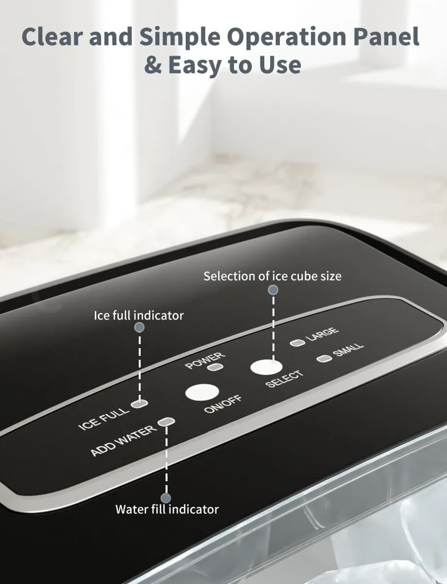 Ice Maker Machine 12kg Countertop Ice Maker - Image 4