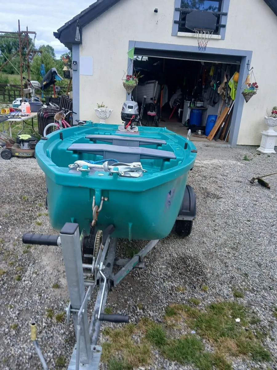 12foot boat ,trailer and engine for sale - Image 1
