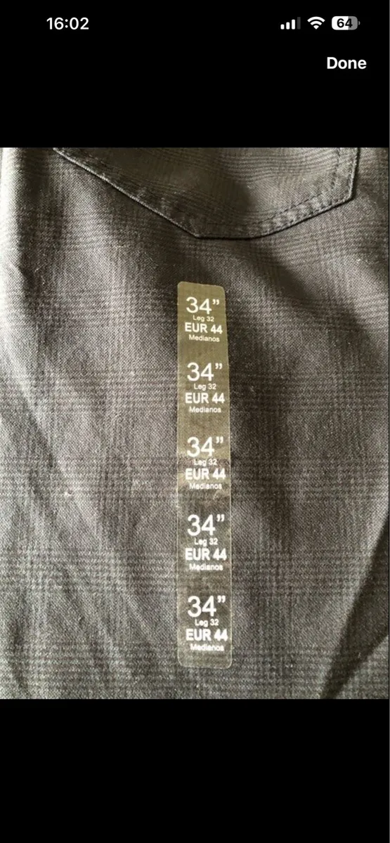 Mens BNWT trousers W34” x L32” €10 - Image 4