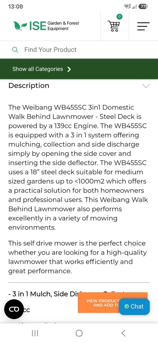 Weibang Lawnmower - Image 3