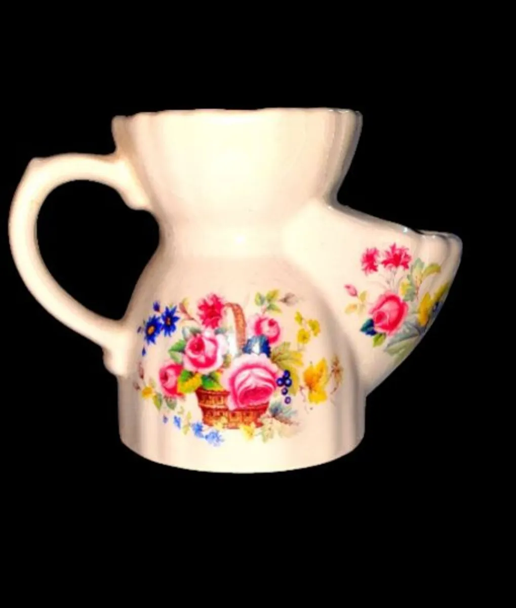 Pristine Vintage Floral Shaving Scuttle Mug - Image 2