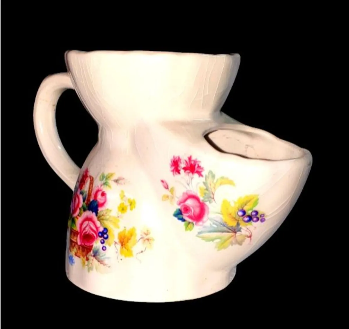 Pristine Vintage Floral Shaving Scuttle Mug - Image 3