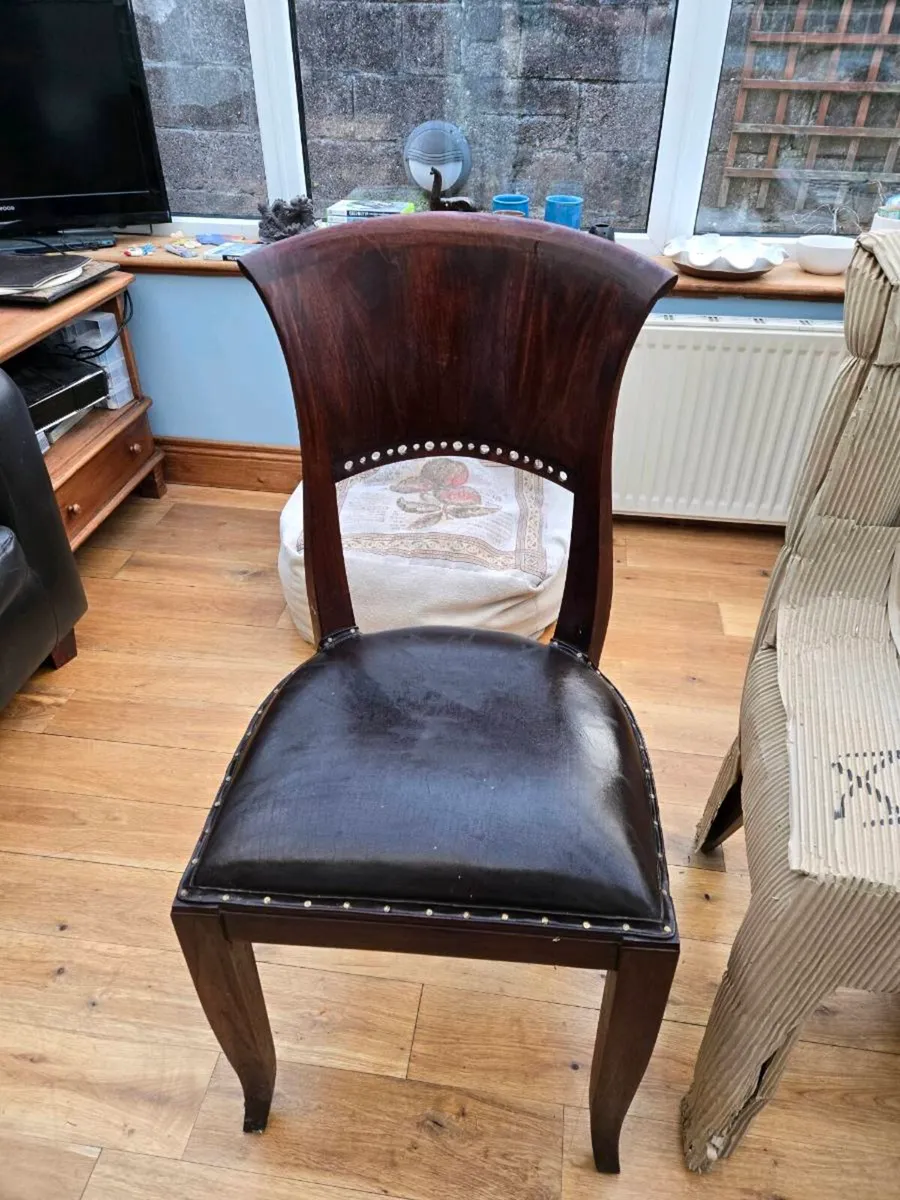 Dining room chairs x 6 - Image 2