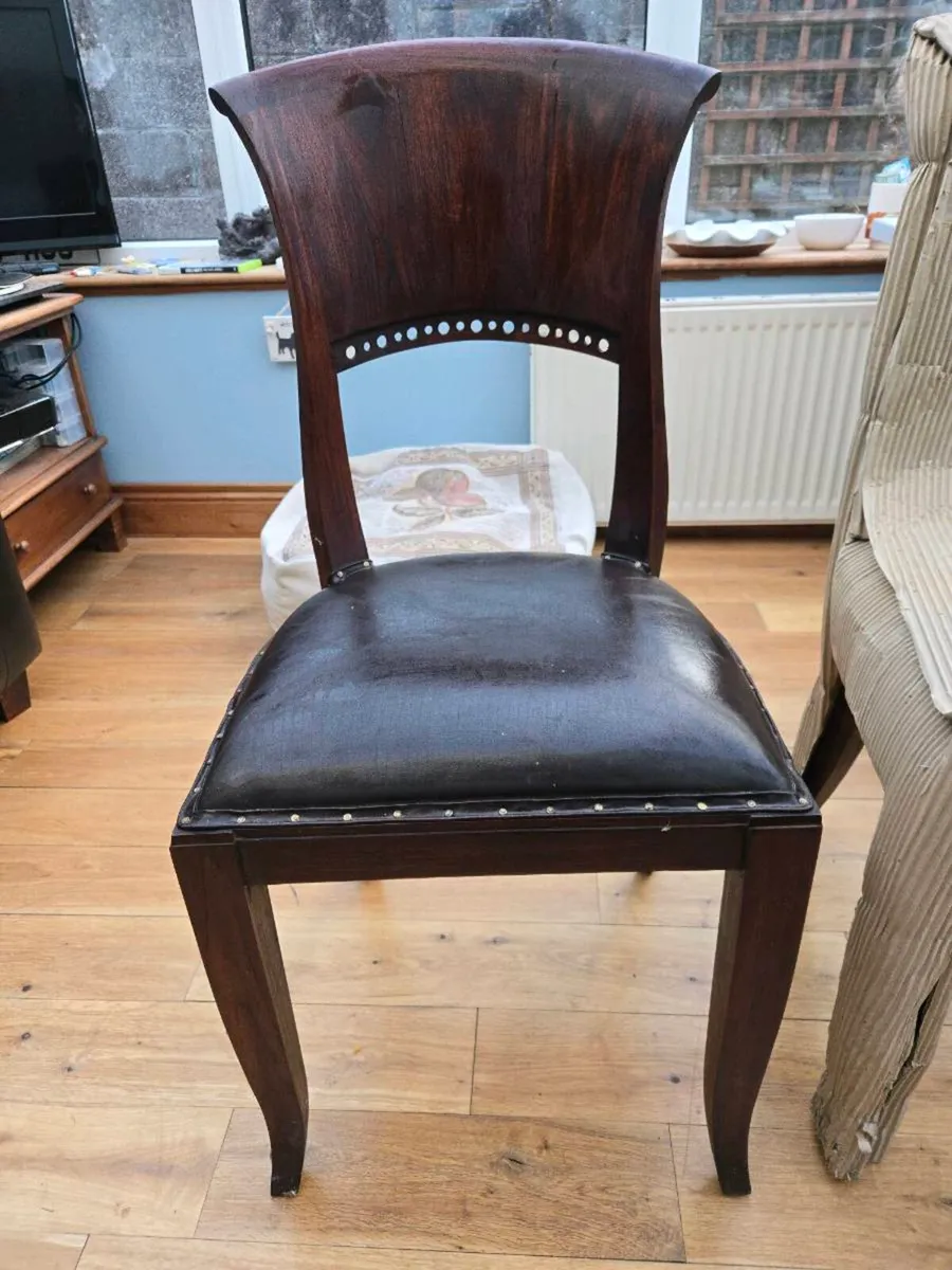 Dining room chairs x 6 - Image 3