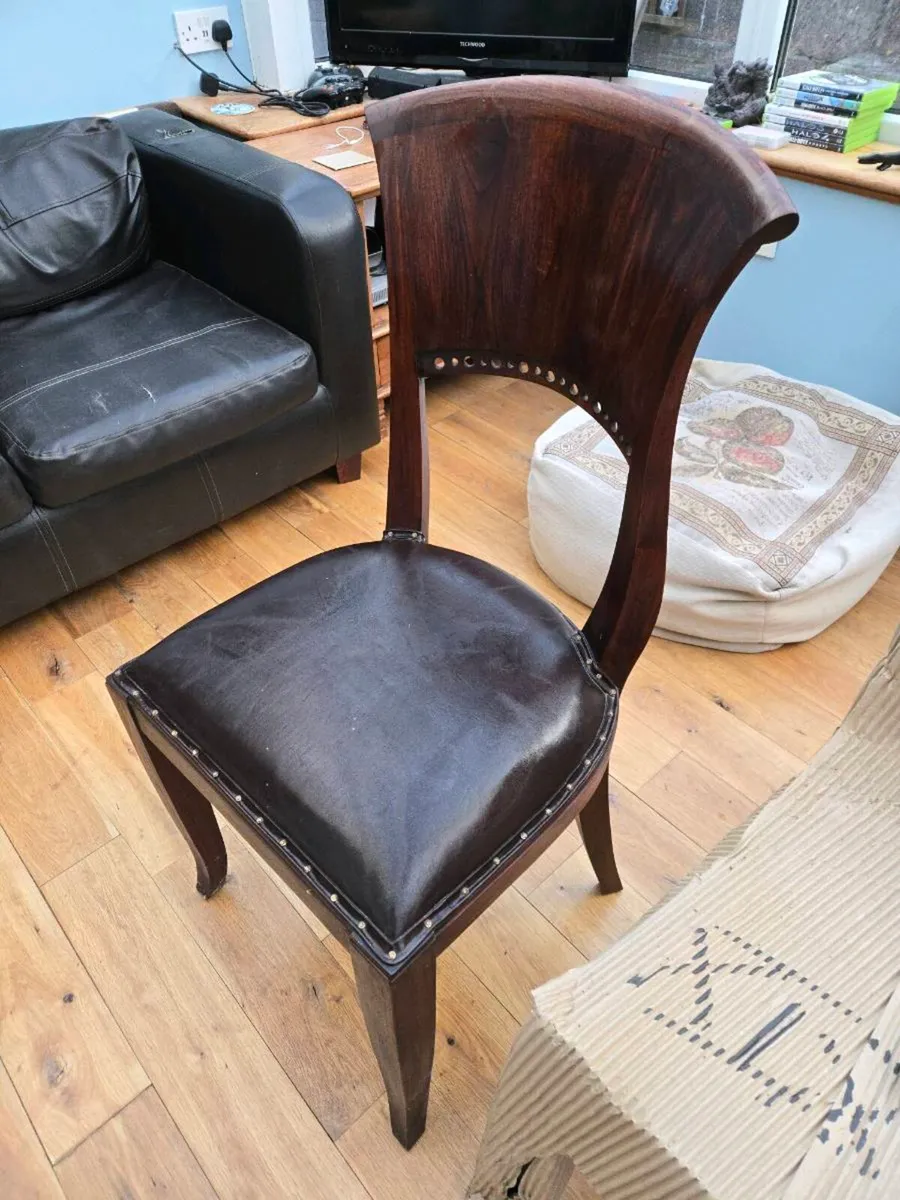 Dining room chairs x 6 - Image 4