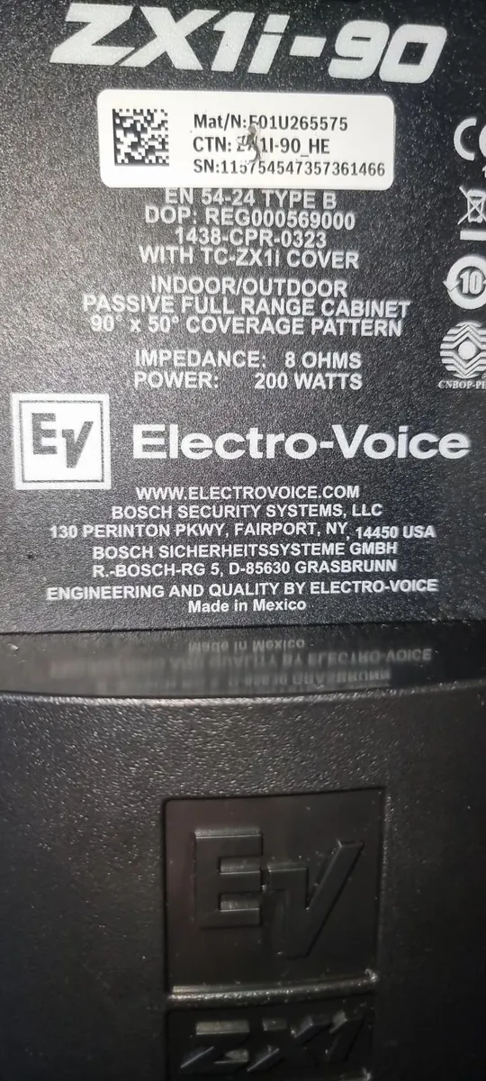 Bass bin + EV speaker - Image 1