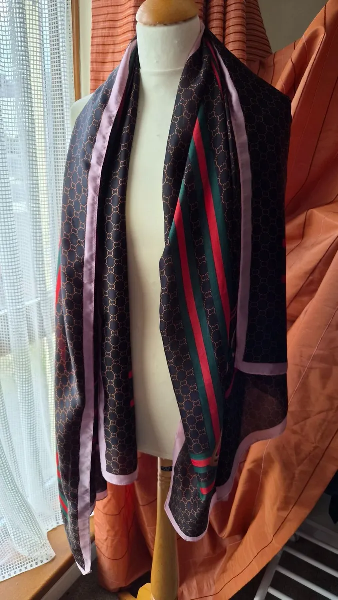 100% silk long scarf - Image 1