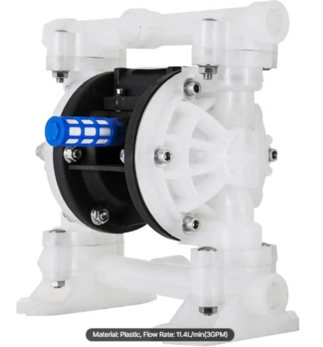 Air Double Diaphragm Pump 7GPM 100PSI Polypropylen - Image 1