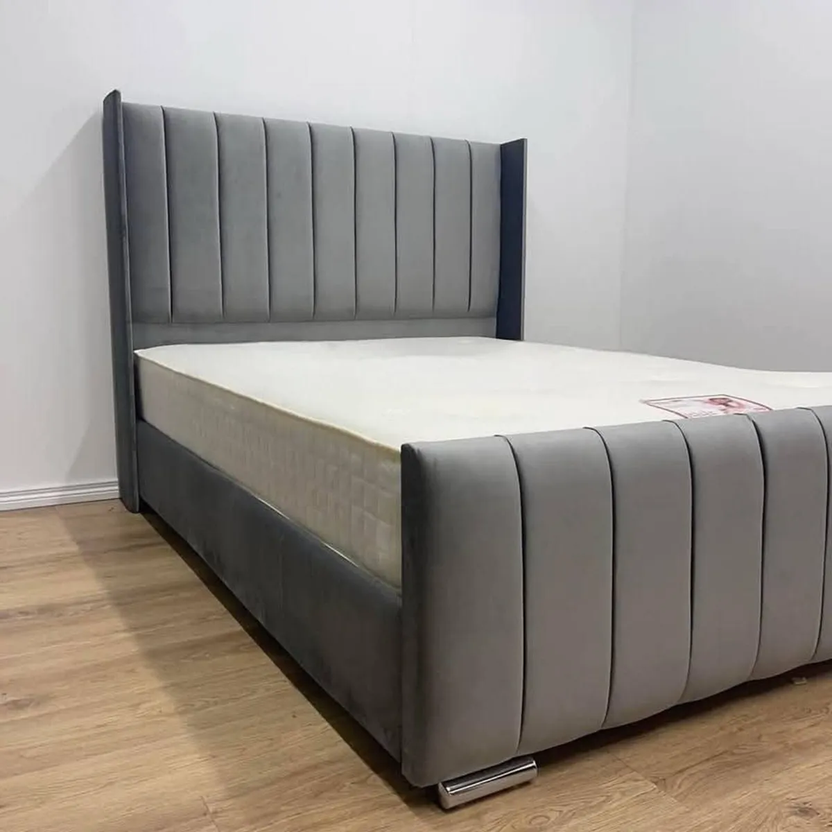 Double & King Size Bed Frame With Mattress Opt - Image 2