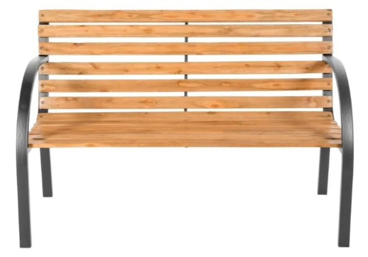 Garden Bench Weather Resistant Wooden Chair - Image 2