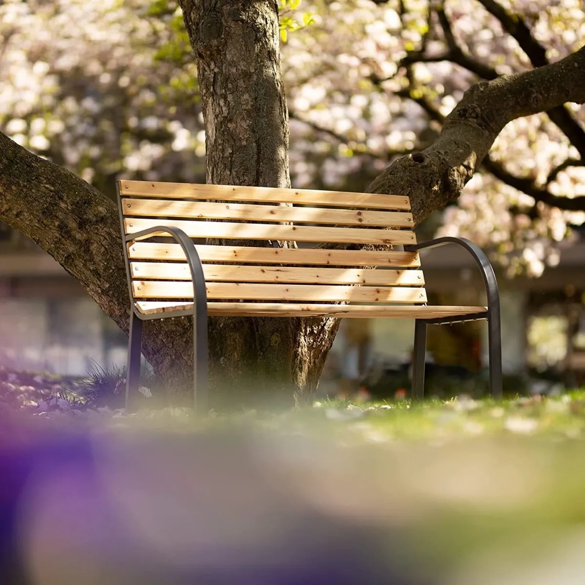 Garden Bench Outdoor Wooden Furniture - Image 1