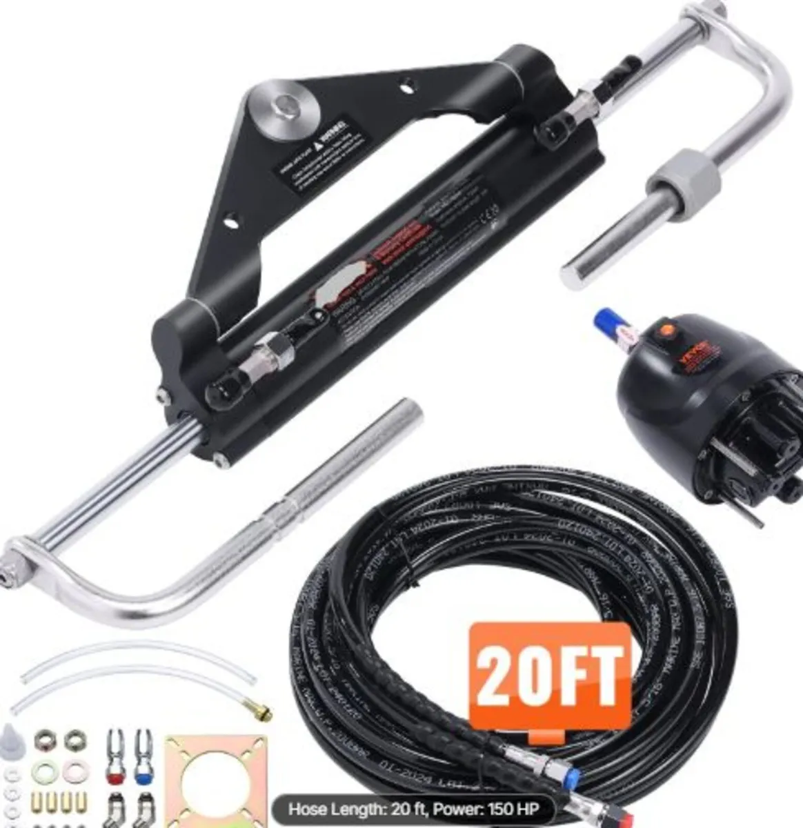 Hydraulic Outboard Steering Kit, 112 kW(150HP), - Image 1