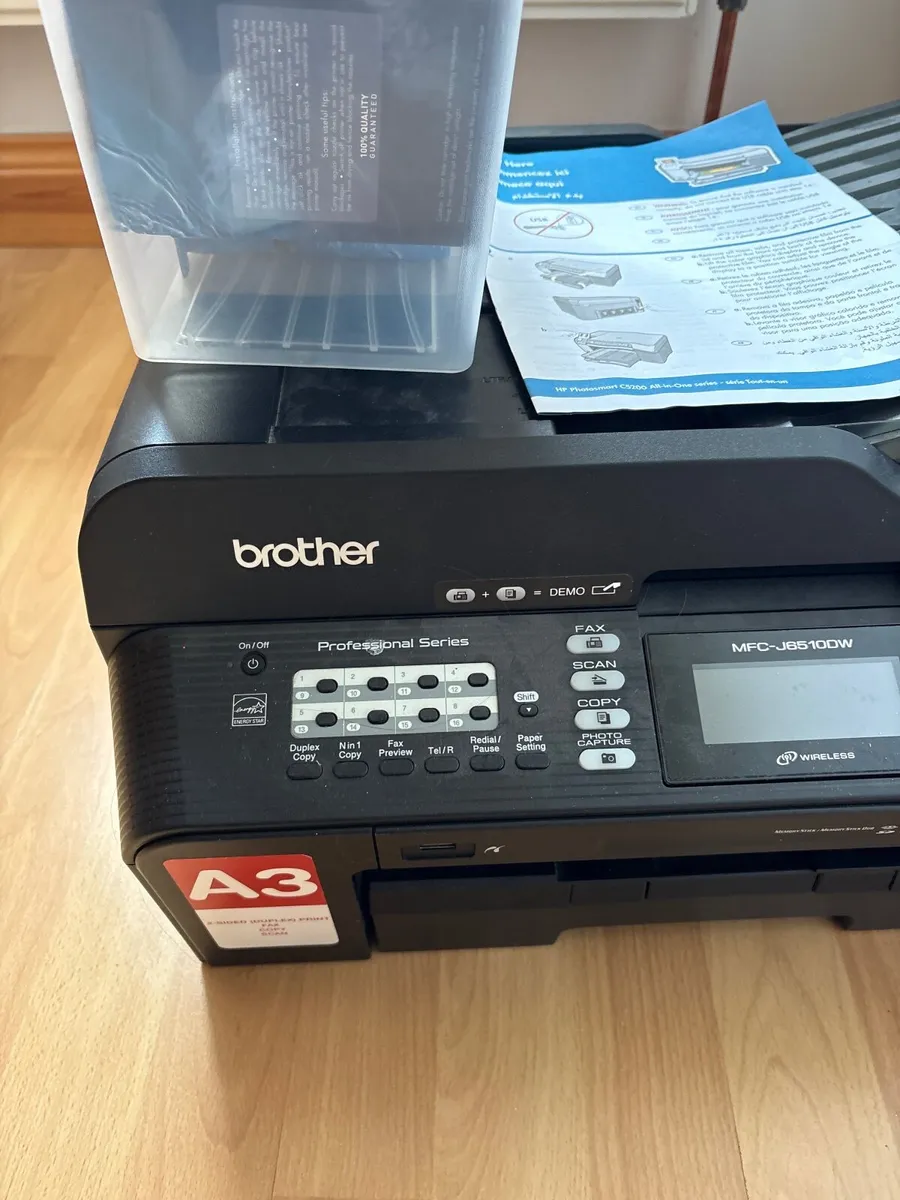 Brother LC1240 A3 printer with spare cartridges - Image 2
