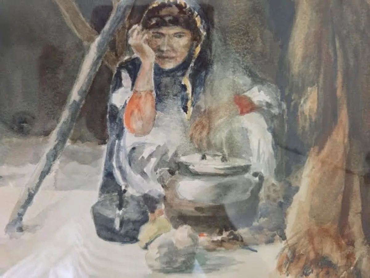Original Watercolour Painting Signed Irish Artist - Image 2