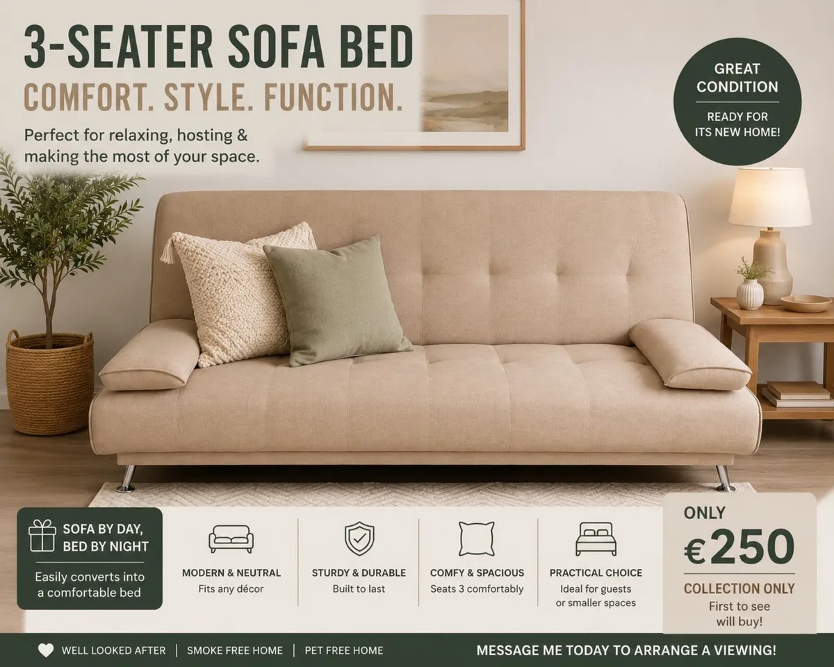 Modern Sofa in Beige Colour - Image 1