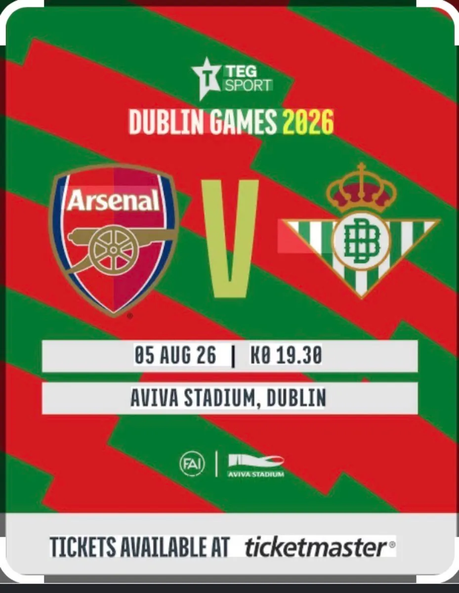 4 Arsenal vs real betis tickets