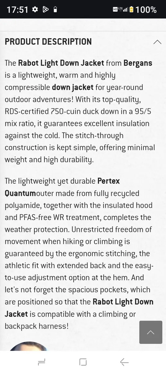 Light weight down jacket - Image 4