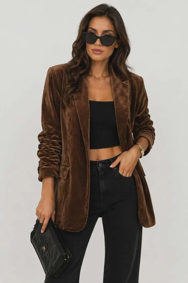 Velvet Jacket Elegant Jacket For Women - Image 3