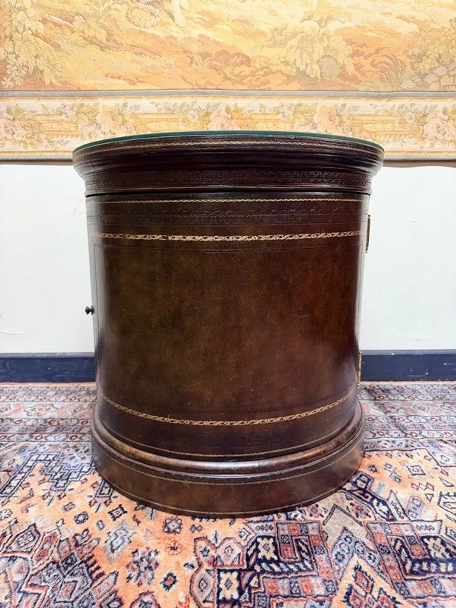 Circular Edwardian Style Drum Table or Cabinet - Image 1