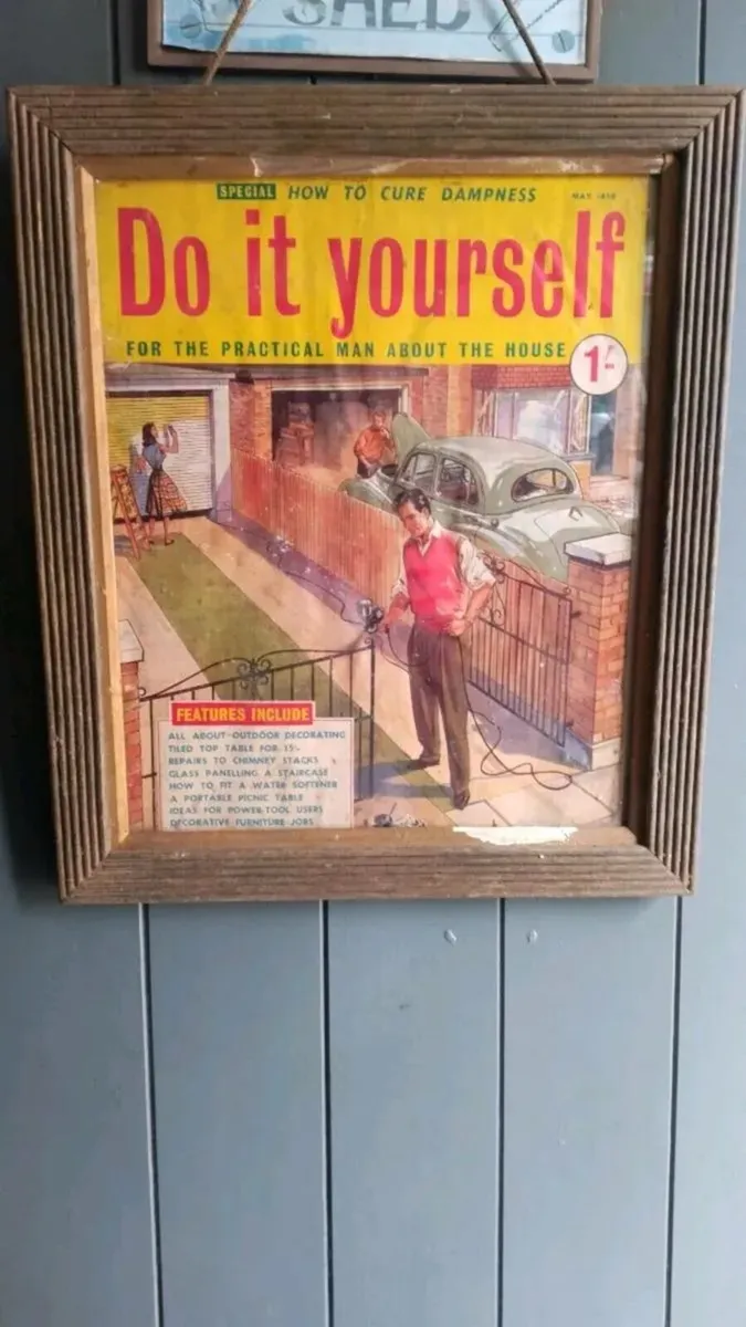 1959 magazine cover in glass frame - Image 1