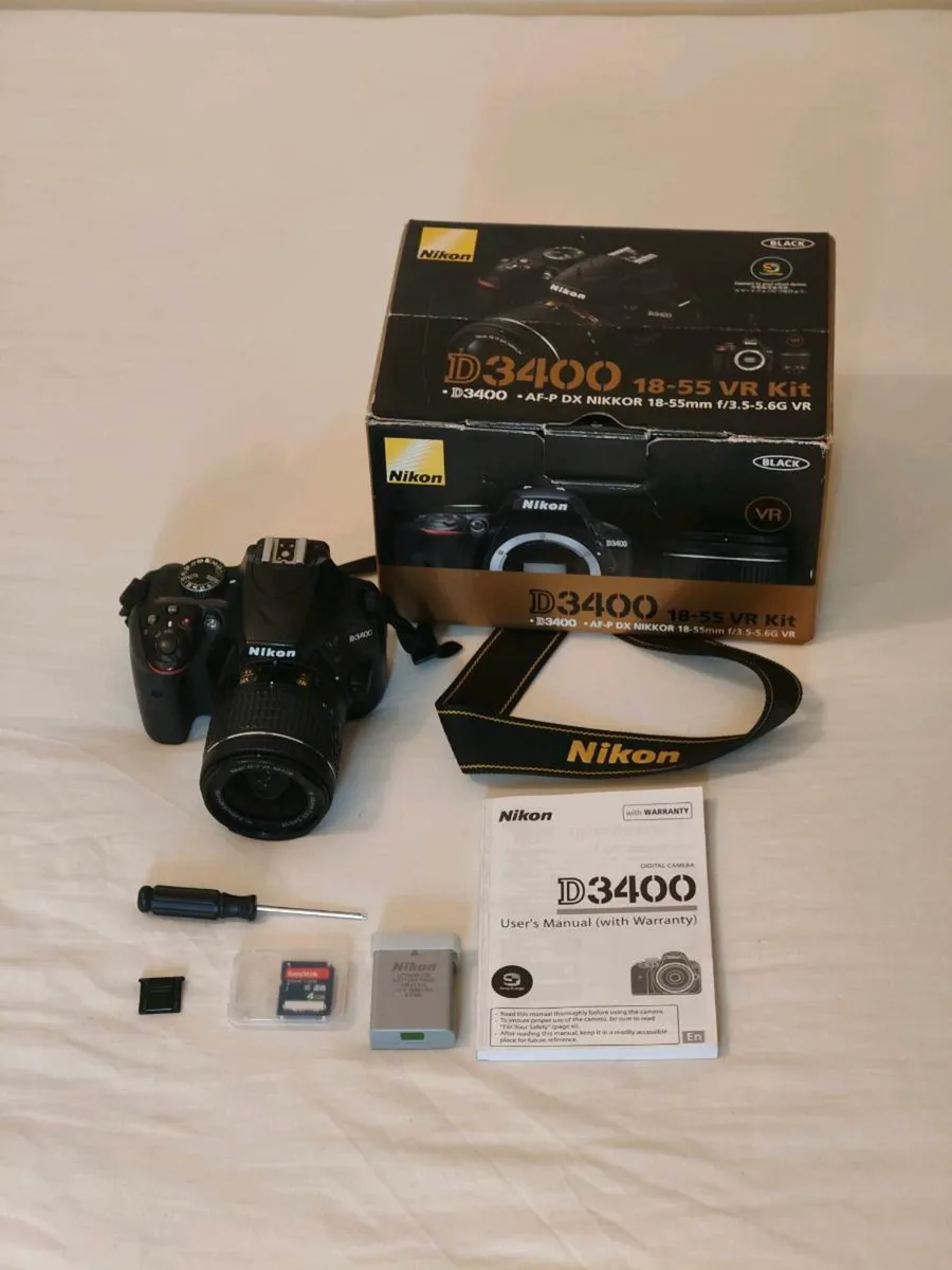 Nikon d3400 18-55 vr kit WITH FREE DD CARD - Image 2