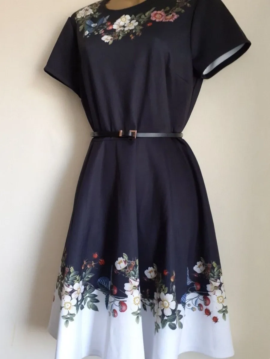 Ted Baker London Chestna Oracle Skater Dress - Image 4