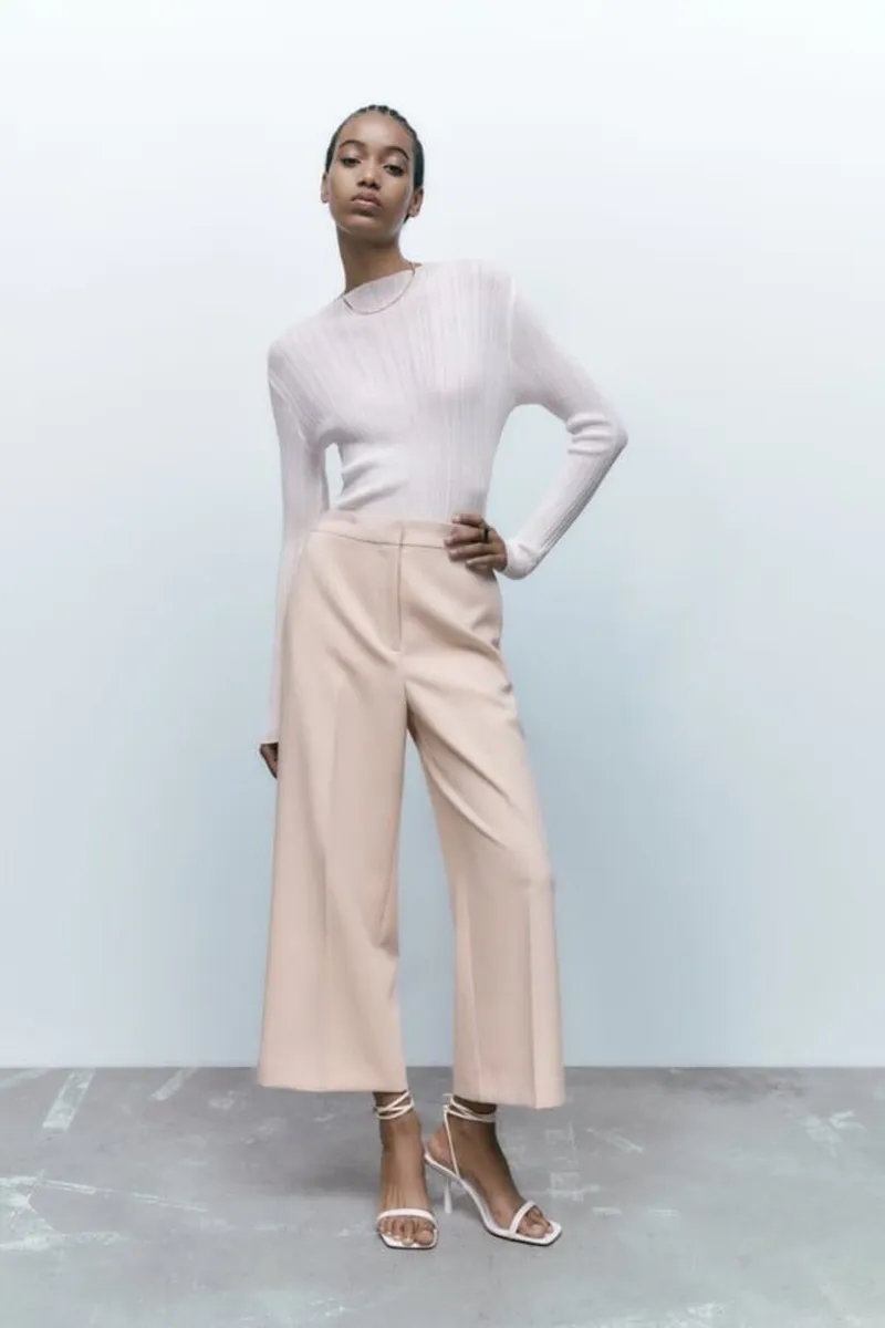 New Without Tags Zara Cropped Culottes - Image 2