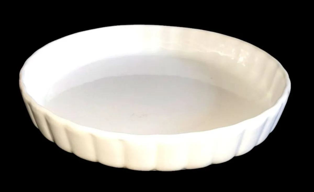 Vintage Harrods White Porcelain Quiche & Flan Dish - Image 3