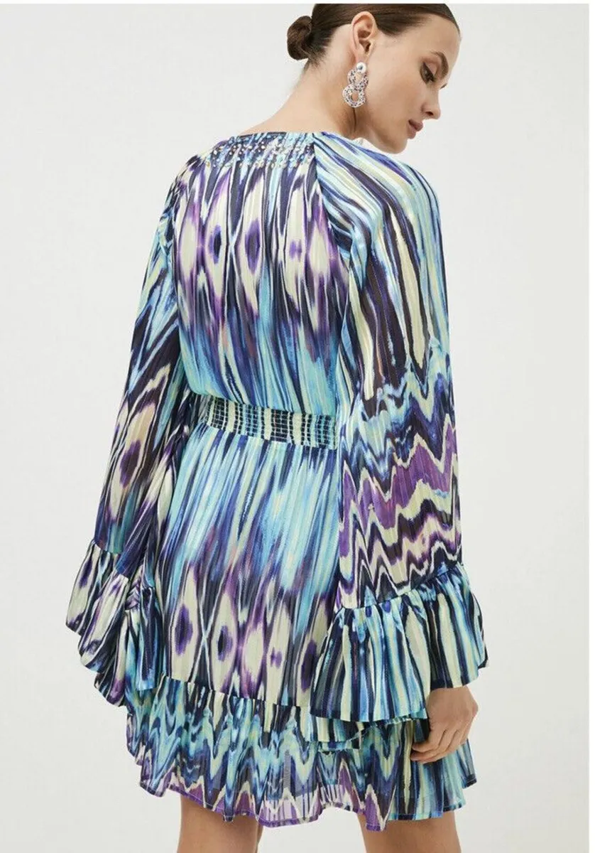 New With Tags Karen Millen Tie Dye Dress - Image 3