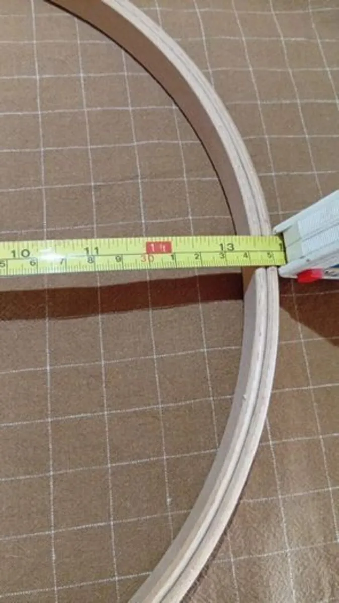 Large Wooden Embroidery Hoop 35cm - Image 2