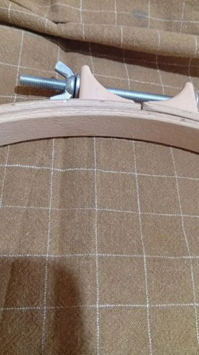 Large Wooden Embroidery Hoop 35cm - Image 3
