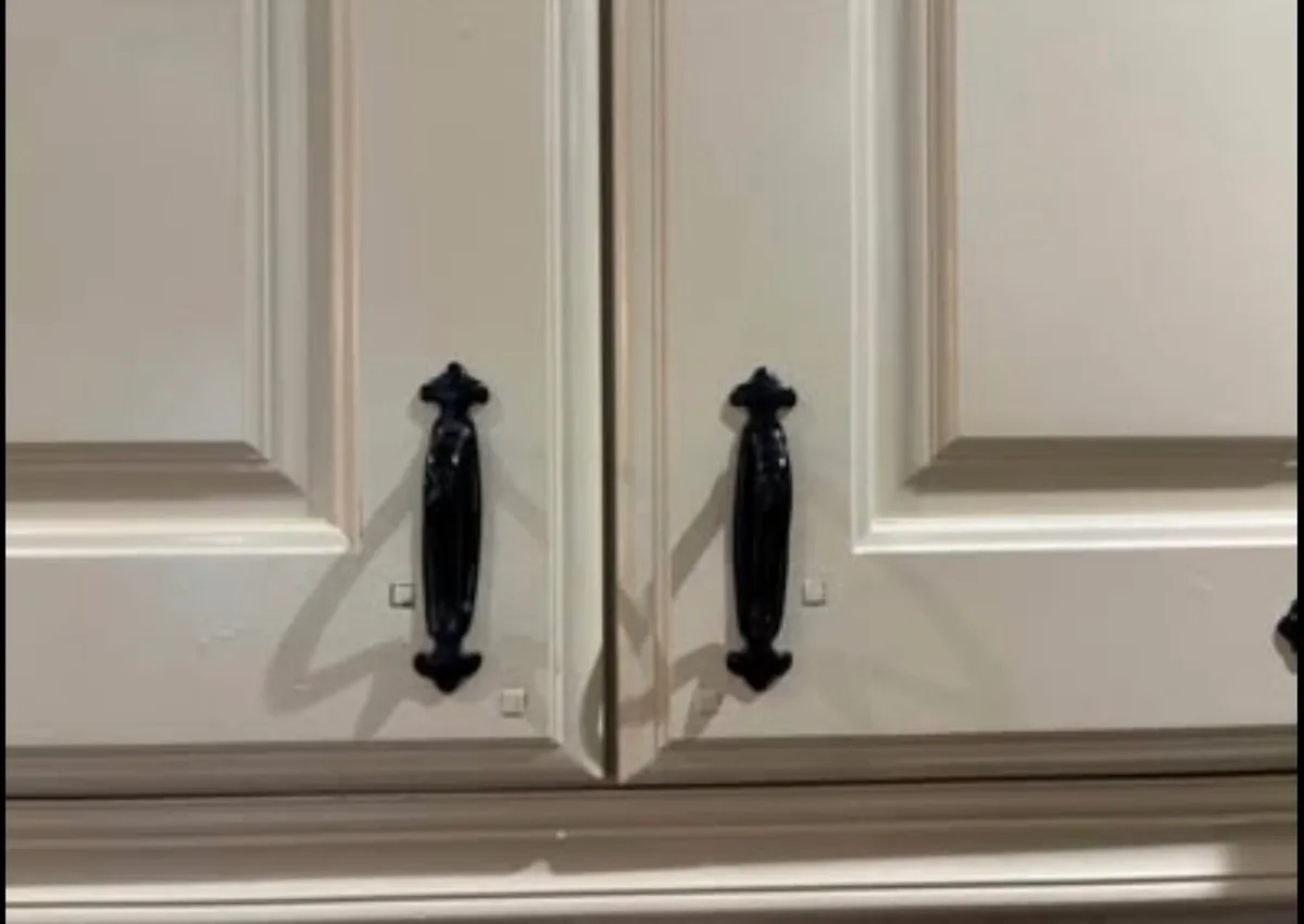 Black Solid Metal Kitchen Handles - Image 2