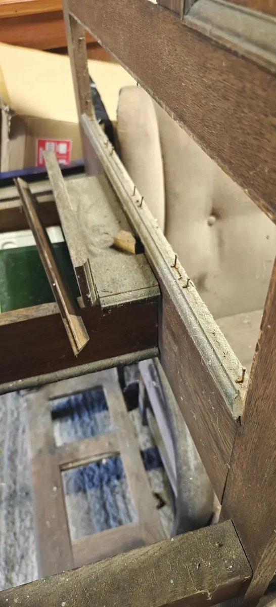 Old Antique Timber Hall Stand - Image 1