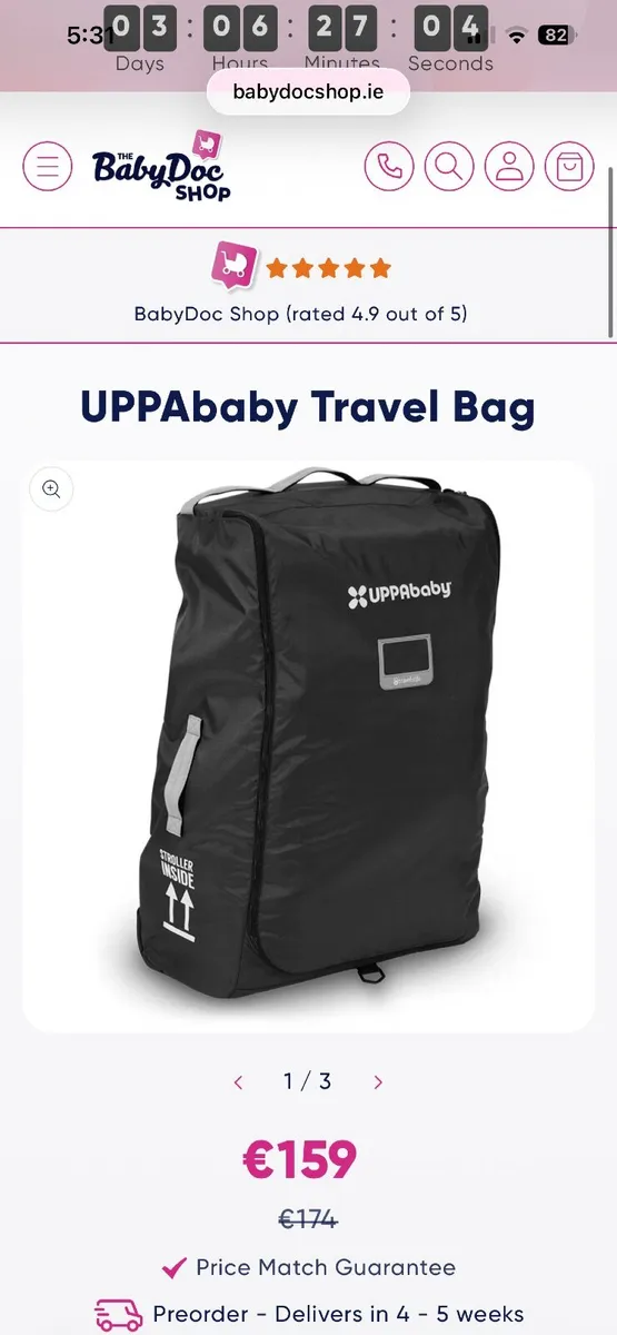 Uppababy vista pushchair - Image 4