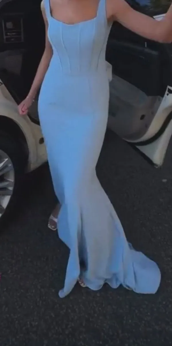 3 Baby Blue Bridesmaid Dresses - Image 3
